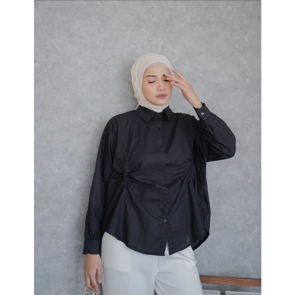 KIENA TOP BLOUSE // RYCIE KEMEJA FULL KANCING KERUT