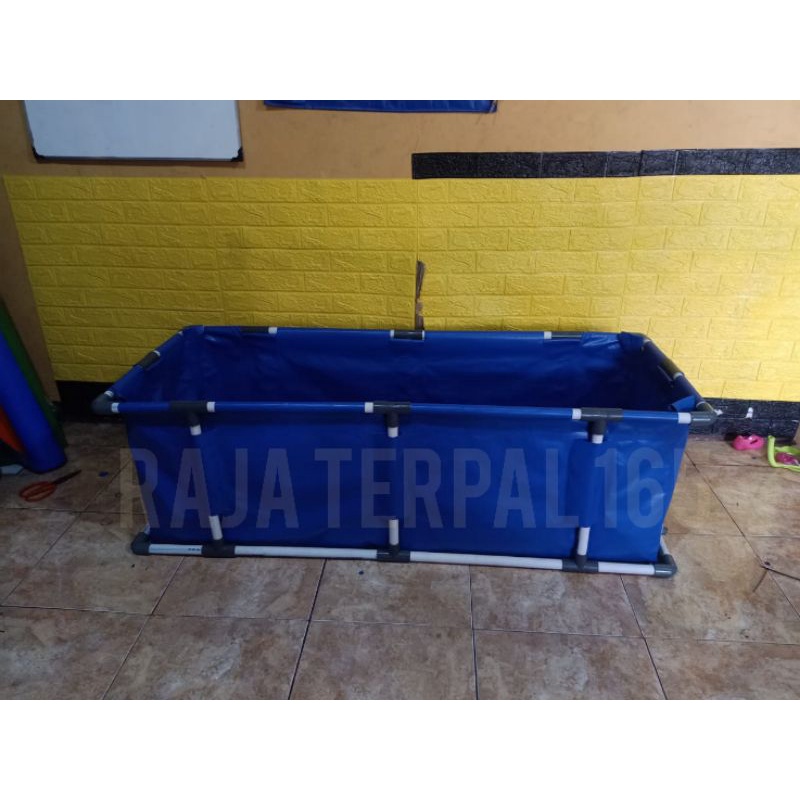 KOLAM TERPAL SLOT PIPA FULSET 150X50X100