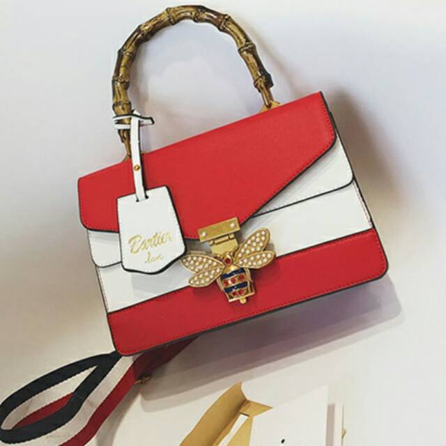 FASHION BAG IMPORT MURAH LIKE GUCCI BAMBOO BEE