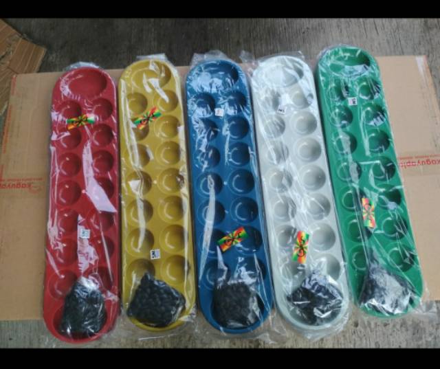 Congklak medium +biji plastik hitam