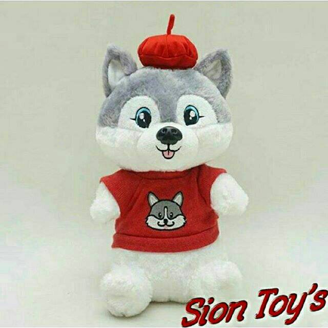 Boneka Hewan Anjing Husky Kaos
