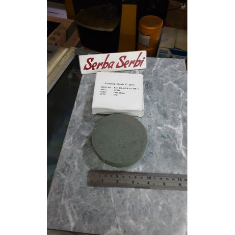 {BATU ASAH BULAT} Batu asah gosok kaca bulat grinding wheels glass 4"