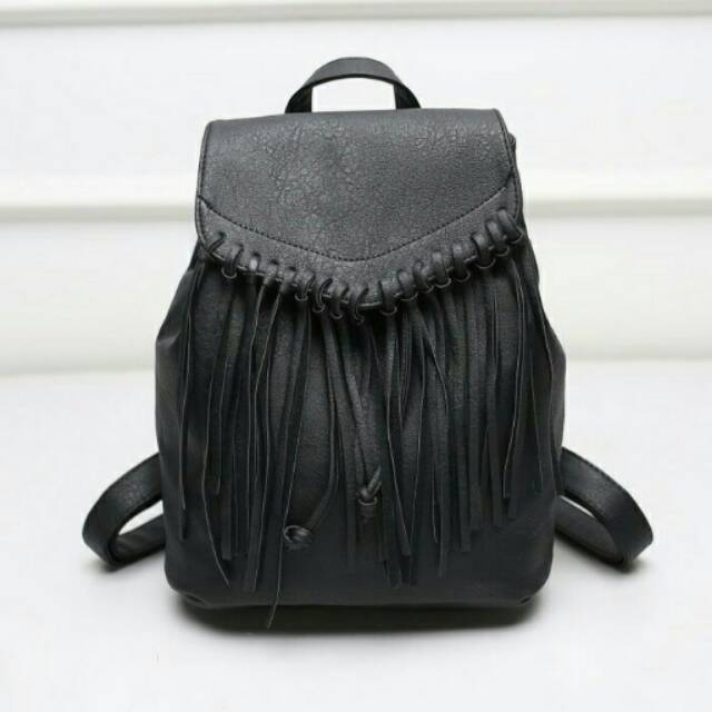 TAS WANITA IMPOR - RANSEL M21298 BLACK