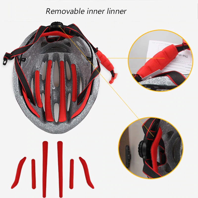 GUB Helm Sepeda Cycling Visor Aero EPS Magnetic Removable Lens - K80 Plus - Red