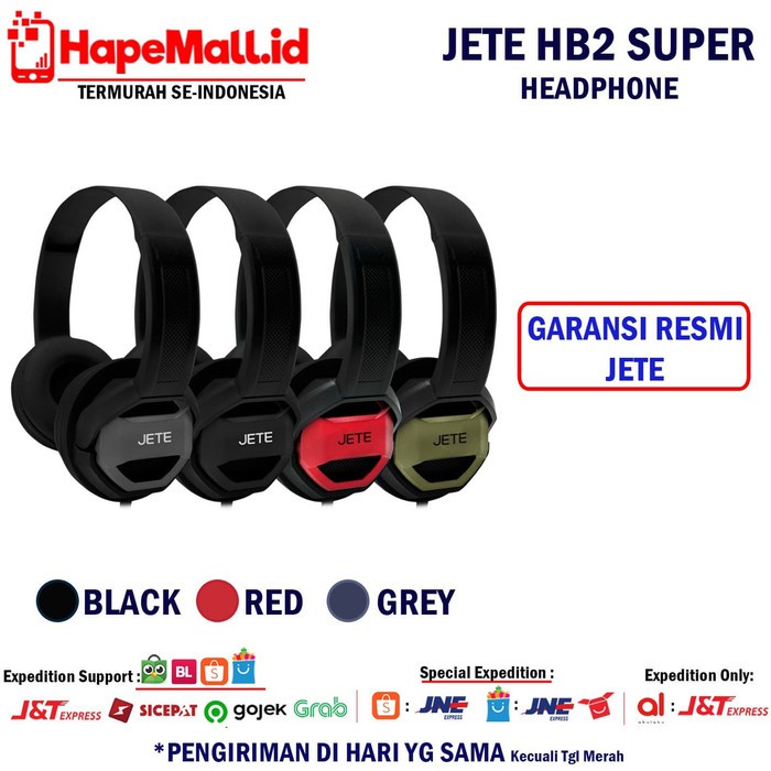 JETE HB2 HEADPHONE SUPER BASS GARANSI RESMI JETE TERMURAH