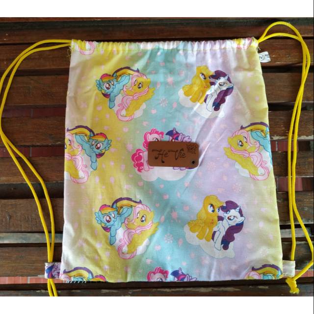 Tas serut katun drawstring