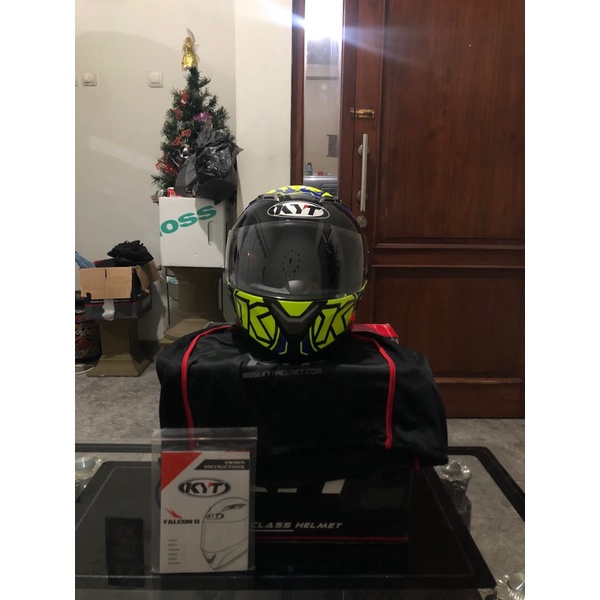 Jual Helm KYT Falcon kuning Shopee Indonesia