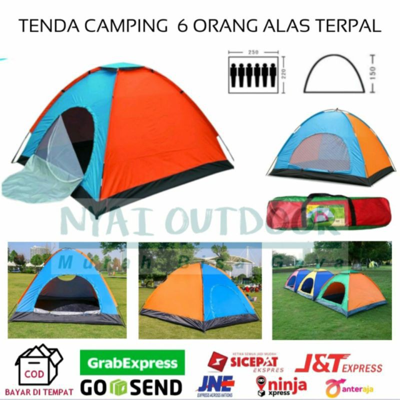 Jual Tenda Camping Keluarga Tenda Dome Waterproof Orang Indonesia