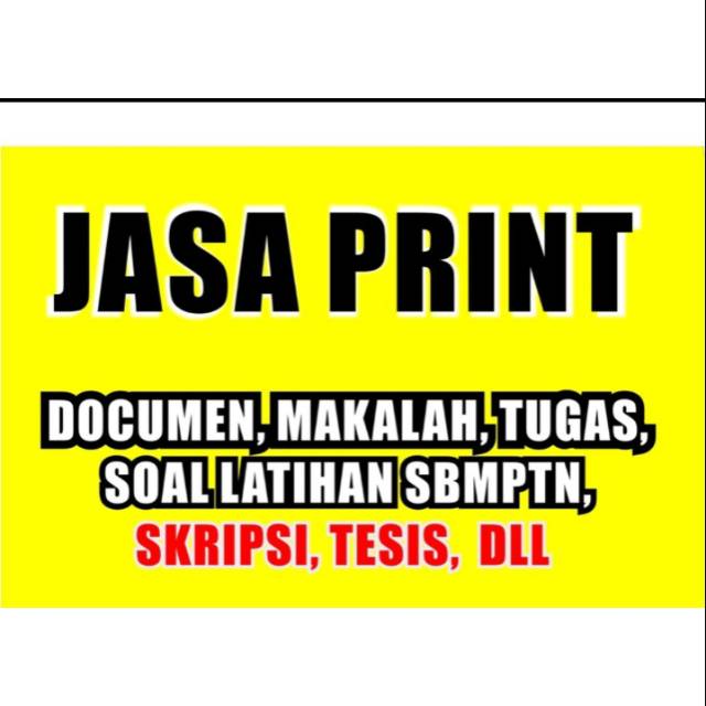 

(1 Hari) Jasa print Medan Binjai Uk. A4 dan F4 Warna hitam FullColour