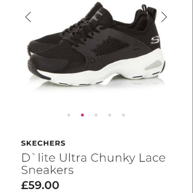 Sepatu sneakers skechers dlite ultra 