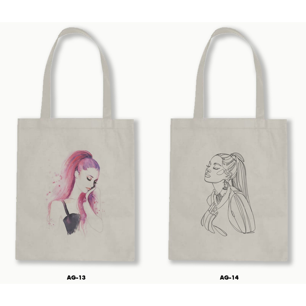 TOTE BAG BLACU - ARIANA GRANDE 01