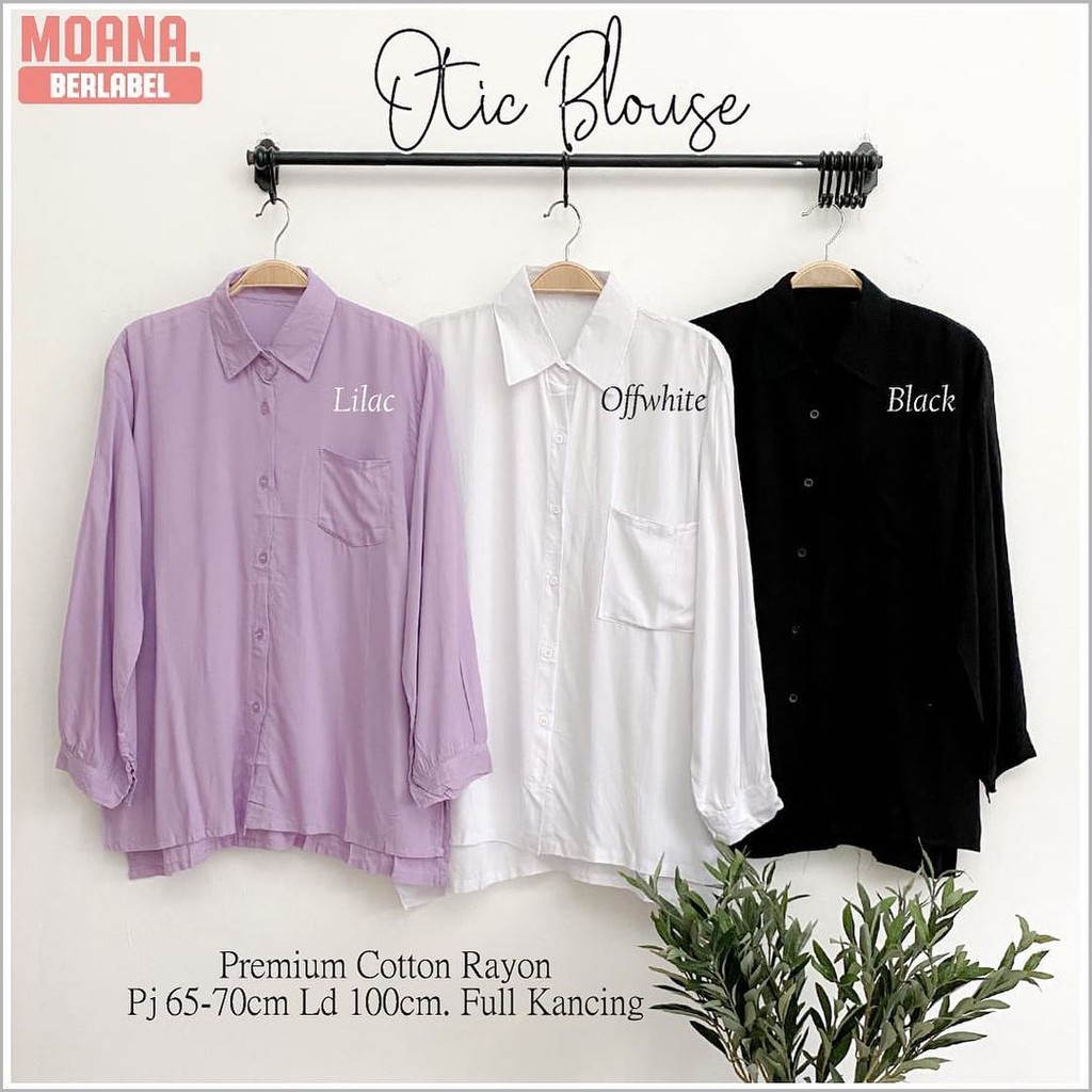 OTIC BLOUSE - blouse wanita / blouse kekinian / blouse cantik / simple blouse / blouse polos