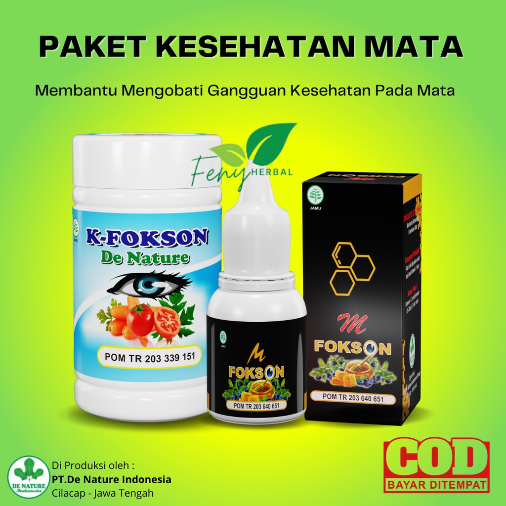 K-FOKSON DE NATURE - BONUS M FOKSON - 50 KAPSUL - READY STOK - COD - TERMURAH