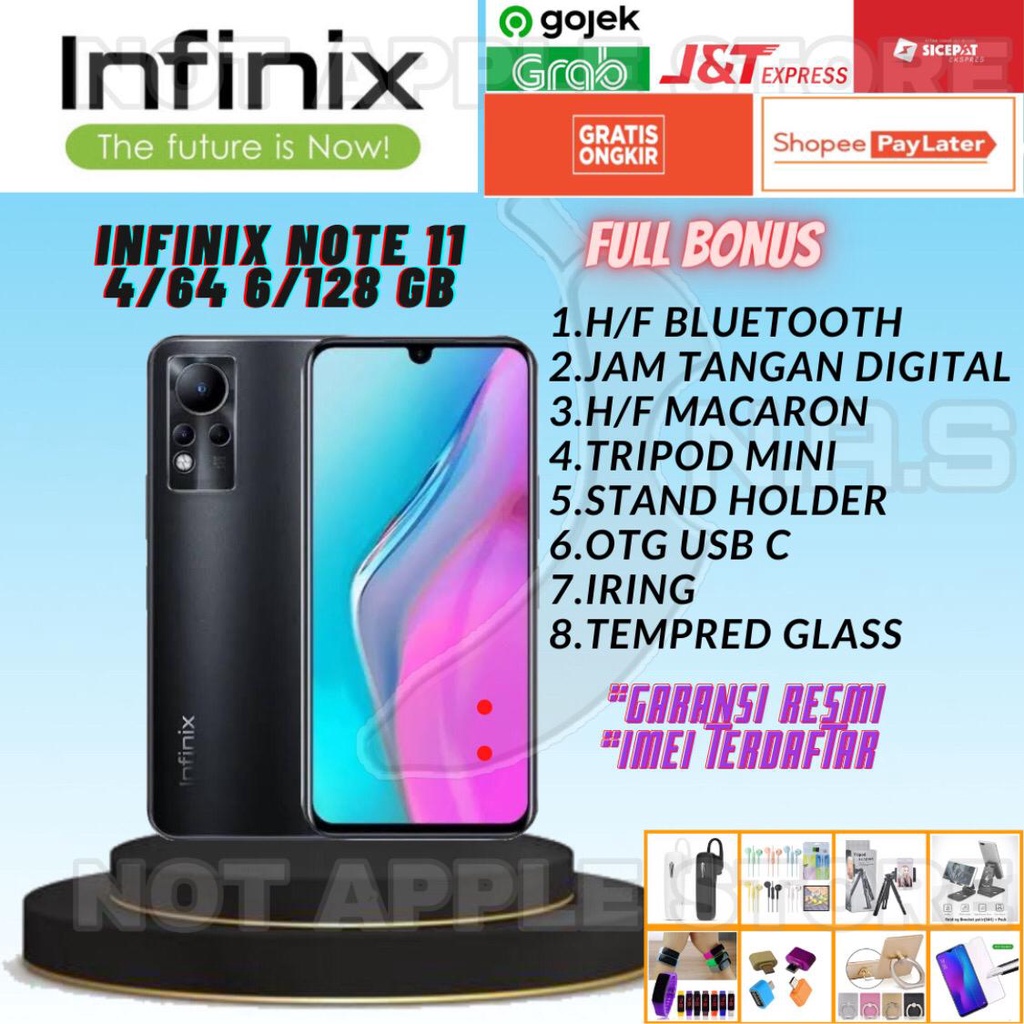 INFINIX NOTE 11 RAM 4/64GB 6/128GB NEW BARU GARANSI RESMI