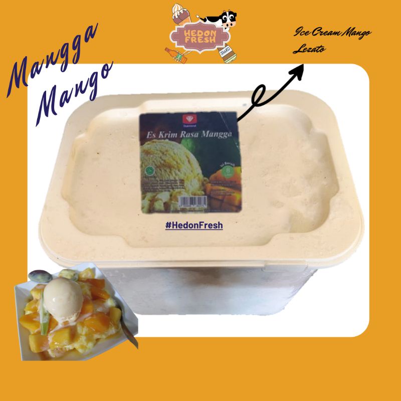 

Es Krim / Ice Cream Diamond Mango Mangga 8 Liter