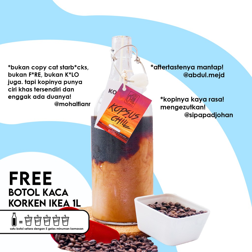 

KOPI SUSU BOTOL COLD BREW 1L/KOPI SUSU LITERAN - CHILL COLDBREW