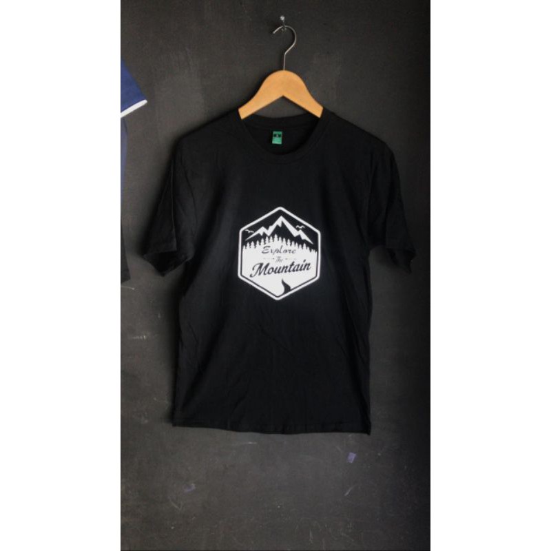 sablon kaos explore the mountain