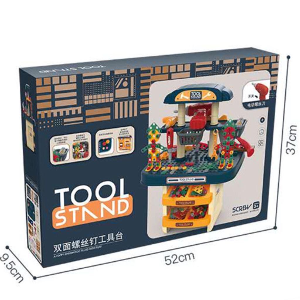 [MS]Mainan tool Stand Workshop Atau ToolSet Dua Sisi / Meja Mekanik