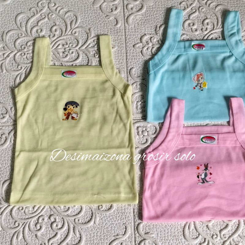 MURAH MERIAH SINGLET ANAK PEREMPUAN MONITA//Size :S,M,L,XL,XXL