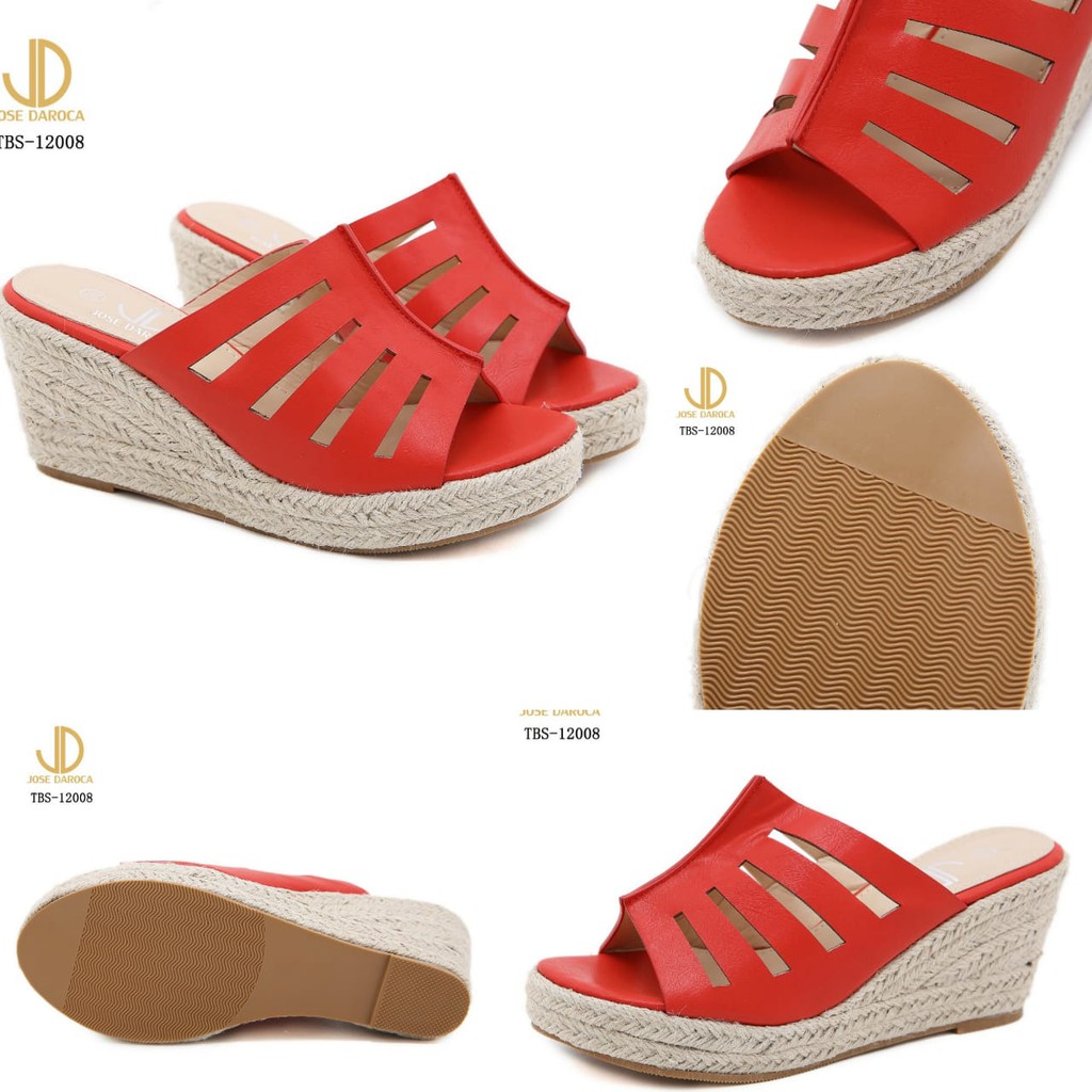 JOSE DAROCA Wedges Sandal Kulit Halus #TBS-12008# ORIGINAL