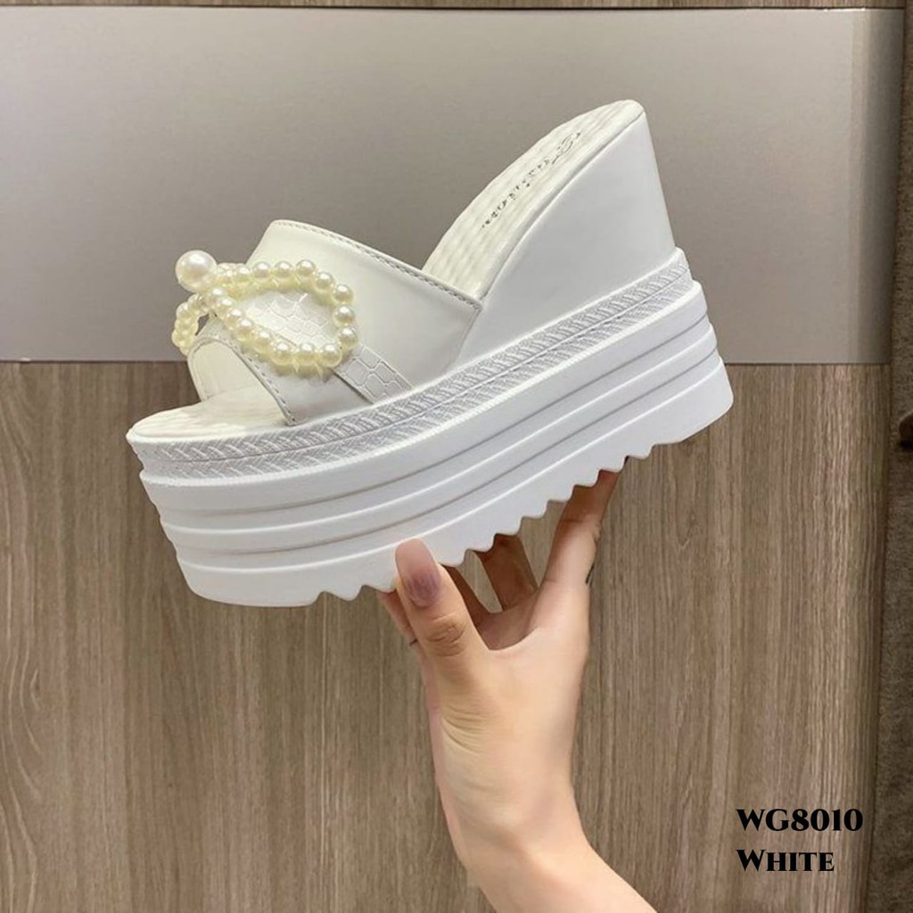 PRF Sandal Wedges Highsole Pearl Korea Shoes WG8010