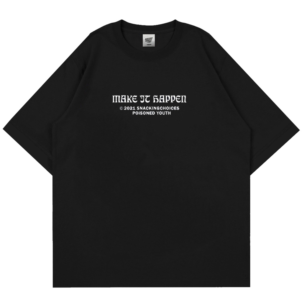 T-shirt | Oversize | Jeneby | Black | Snackingchoices