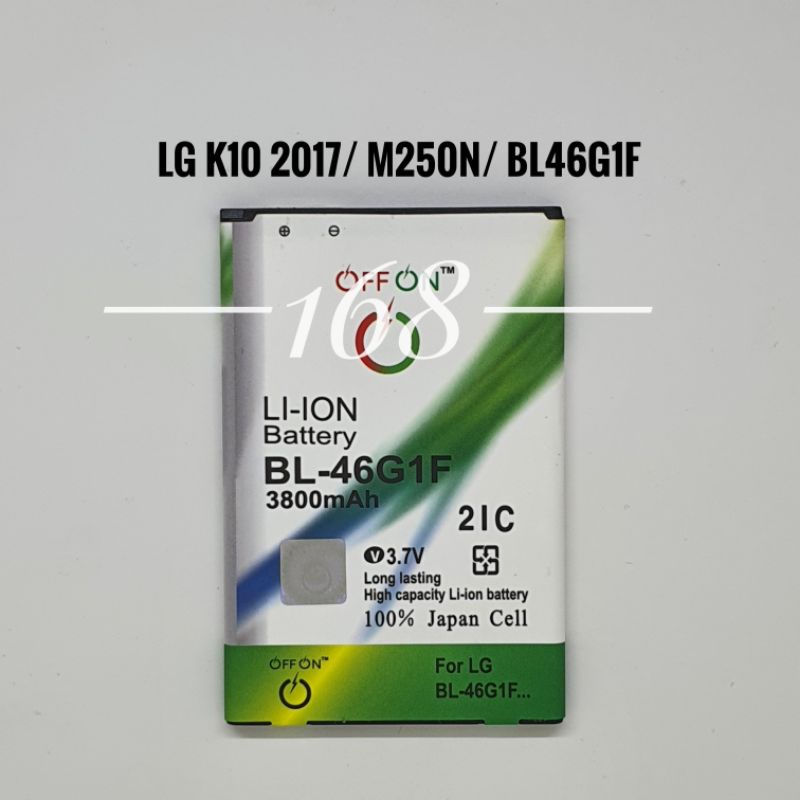 Baterai Batere Double IC Offon LG K10 2017 BL46G1F Batre LG BL-46G1F M250N