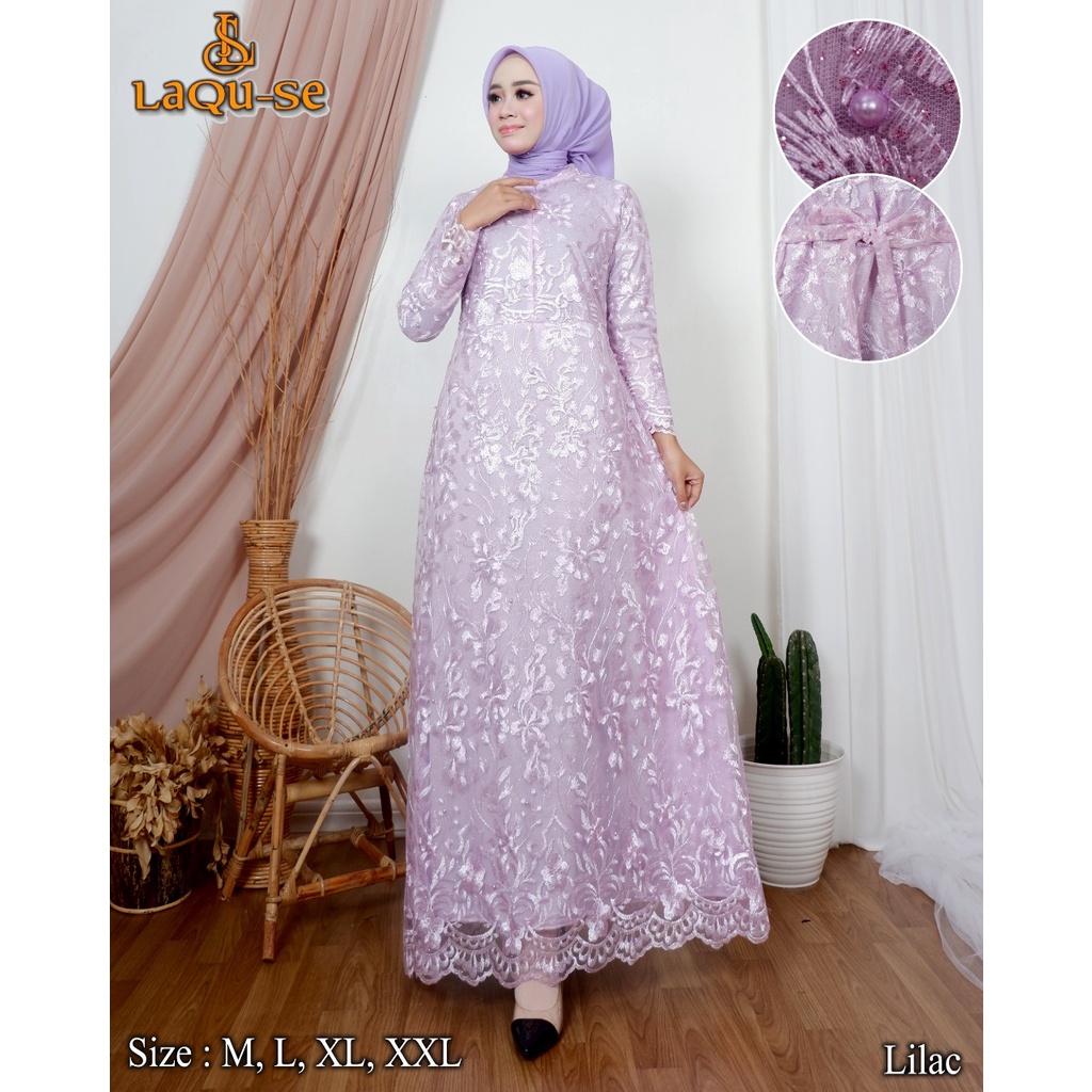 Gamis Dress Kebaya Wanita Remaja Untuk Pesta Kondangan Kekinian Termurah By Laquse_kebaya2