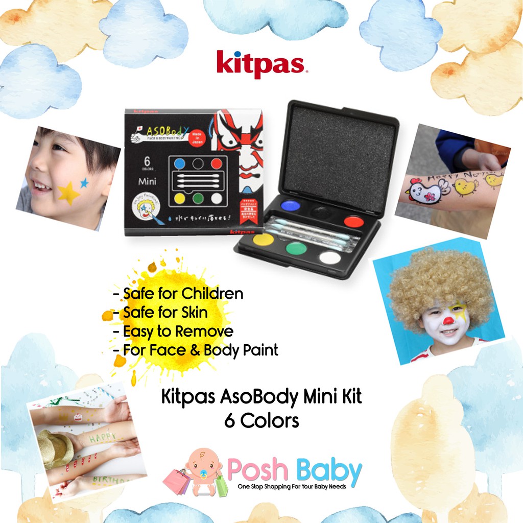 

Kitpas ASOBody & Face Paint Mini Kit - 6 Colors