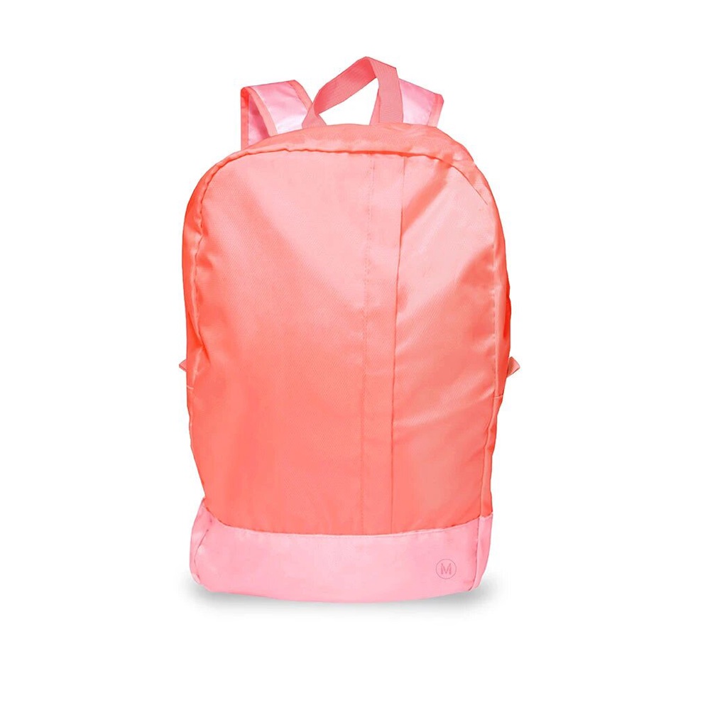 Monocozzi Tas Foldable Duffle Bag Ransel Backpack - Coral