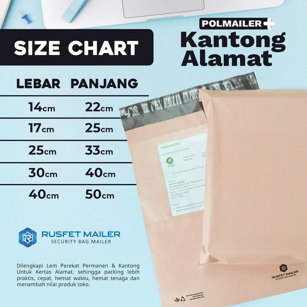 

AMPLOP PLASTIK POLYMAILER NUDE PINK - 5 Ukuran (ADA KANTONG ALAMAT)