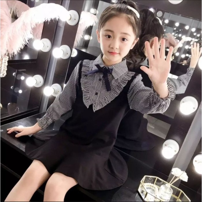 KD ST CACA KS baju anak perempuan dress baju anak umur 5 6 7 8 tahun pesta anak cewek lucu Big Ramad
