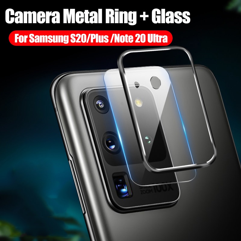 SAMSUNG Ring Metal+Tempered Glass Pelindung Lensa Kamera Samsung Galaxy