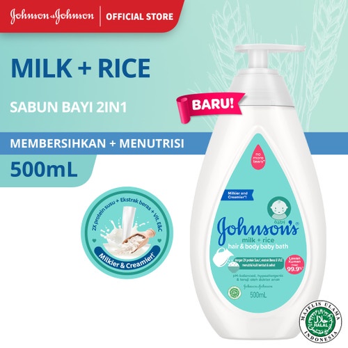 Johnson's Baby Bath Milk + Rice Top To Toe Pump Refill