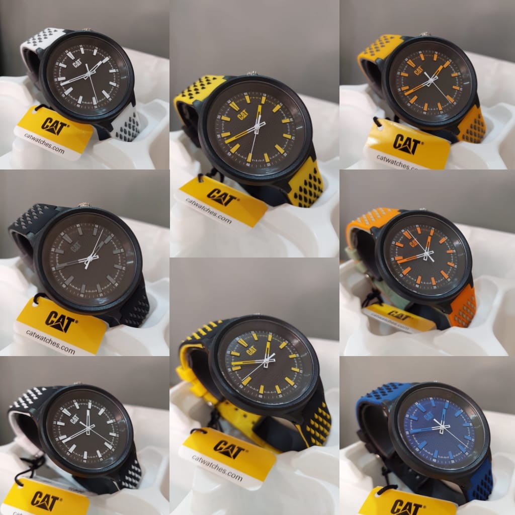 CATERPILLAR CAT  LL.111 BLACK JAM TANGAN PRIA ORIGINAL ORI