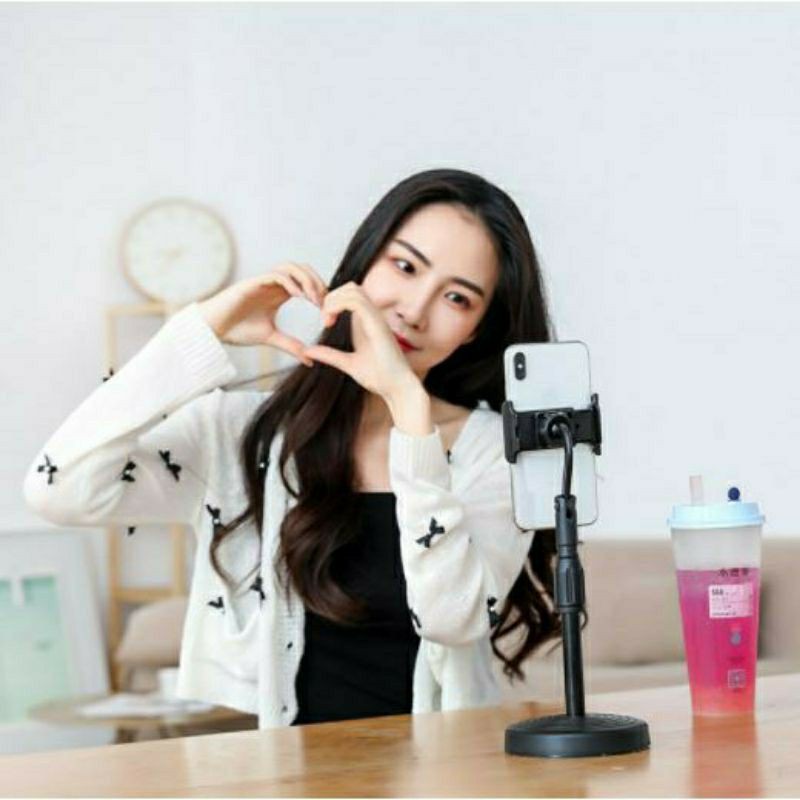 Holder HD 25 Holder standing hp handphone HD25 Tongsis Selfie Panjang lazypod kuat