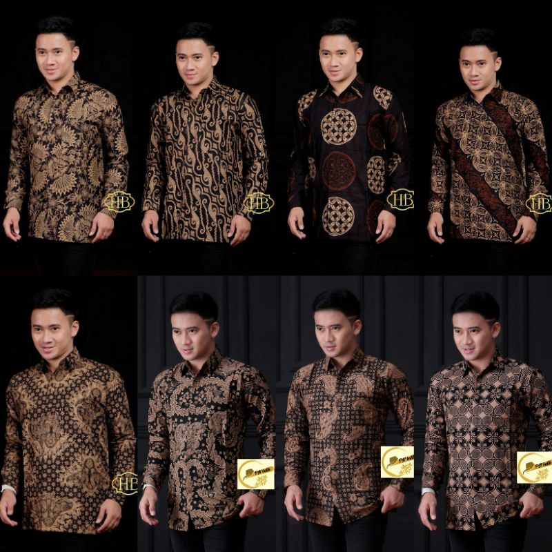 Kemeja Batik Coklat Lawasan Klasik