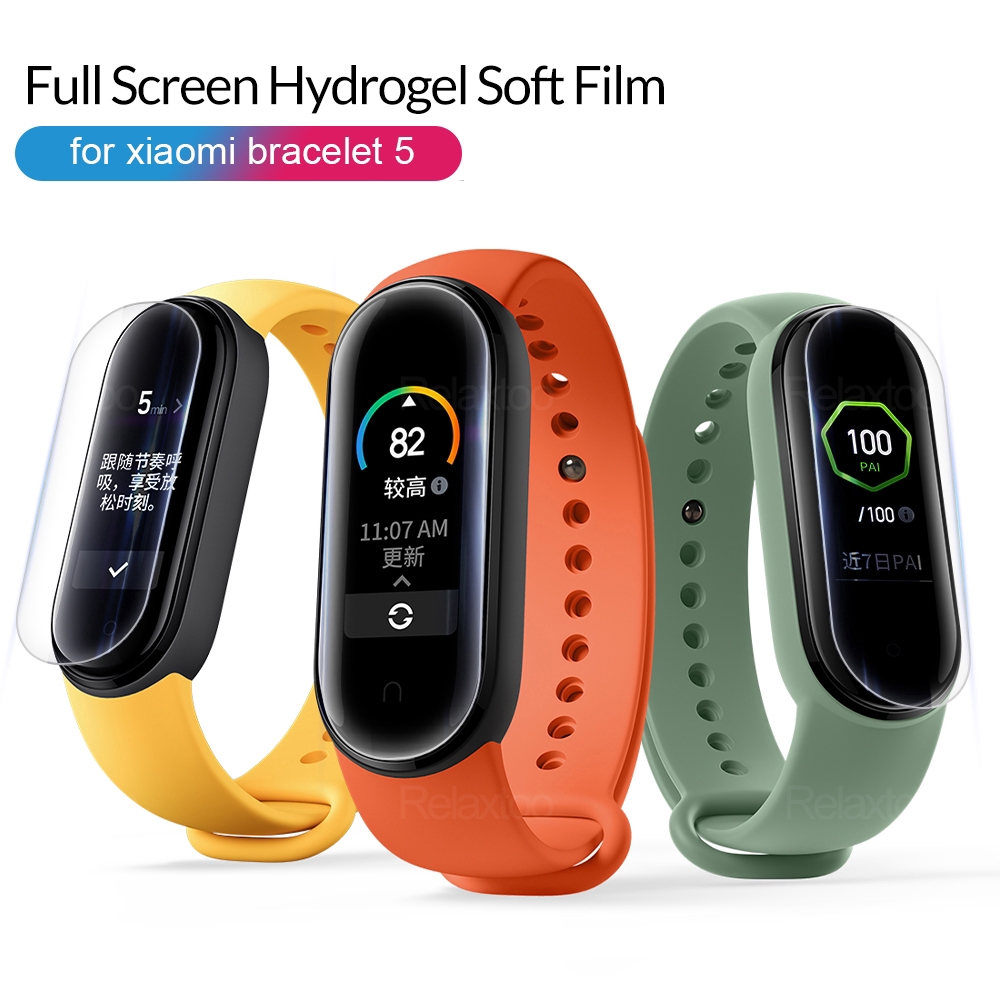 Xiaomi Mi Band 5 Screen Protector Soft TPU Ultra Clear Screen Hydrogel Film