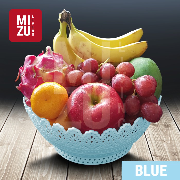 [CLEARANCE SALE] Keranjang Plastik Buah Baskom Serbaguna Mangkok BULAT BESAR 25.5cm-5