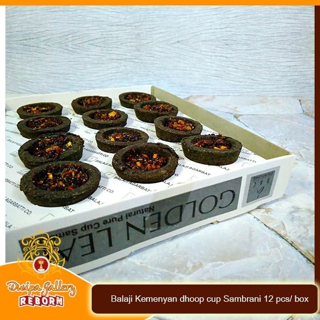 Dupa/ Hio Wangi Harum Balaji Kemenyan dhoop cup Sambrani 12 pcs/ box