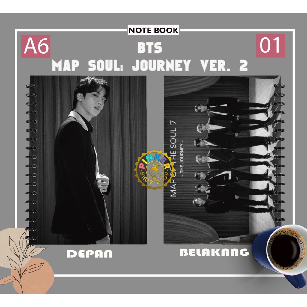 

NOTE A6 BTS MAP SOUL JOURNEY VER. 2 Buku Notes Notebook Kpop Murah