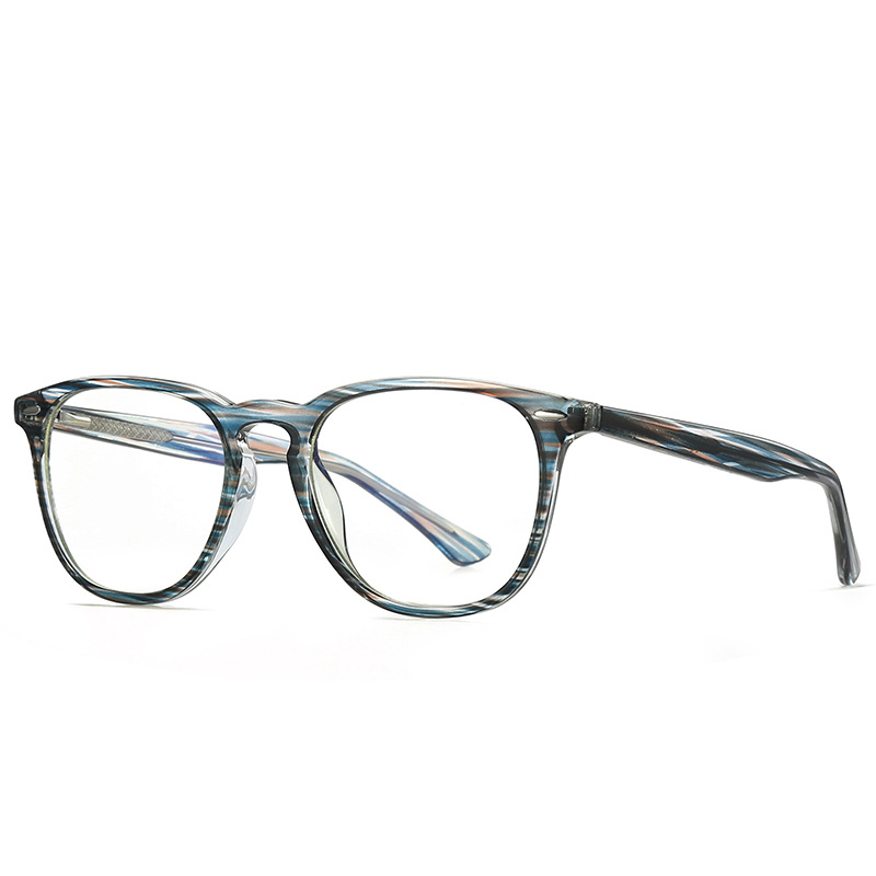 【YUZHU】COD TR90 Striped Glasses Frame Kacamata Komputer Anti Biru