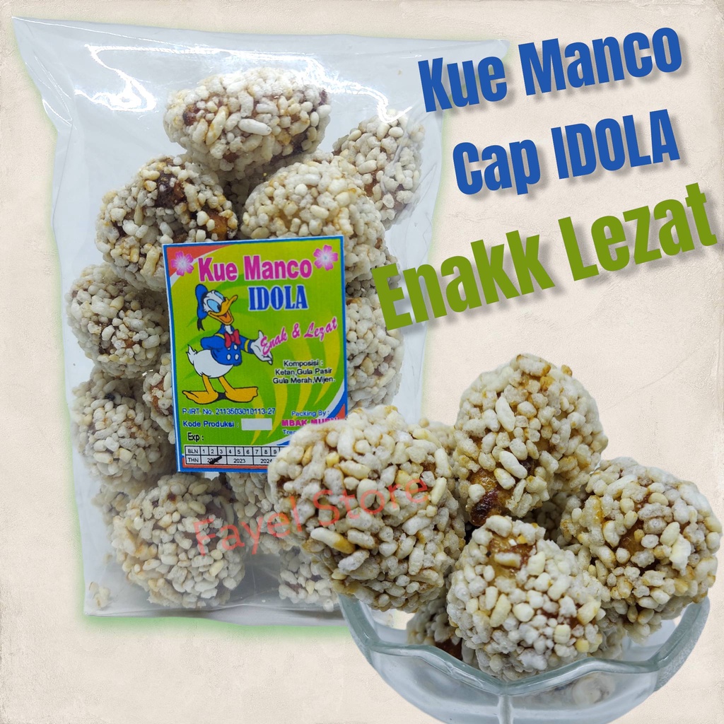 

Kue Manco Idola kue kering camilan makanan instan