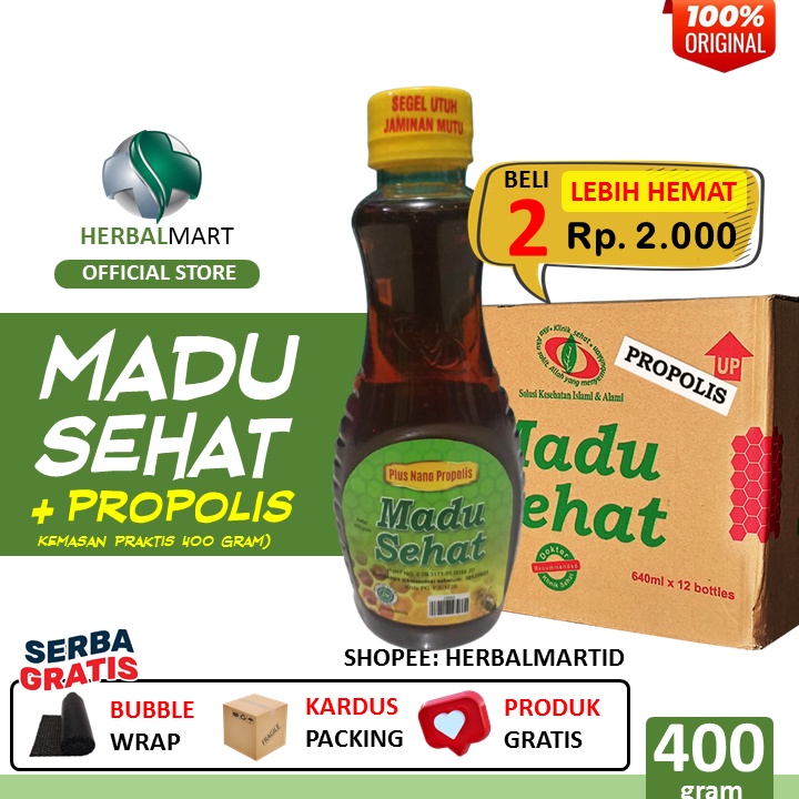 

Madu Sehat Plus Nano Propolis by Klinik Sehat 400gram Termurah -READY STOCK