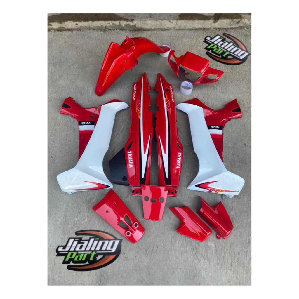 Cover Body Fiz r SS two merah cover body Fizr full set cover body halus yamaha Fiz r SS TWO merah
