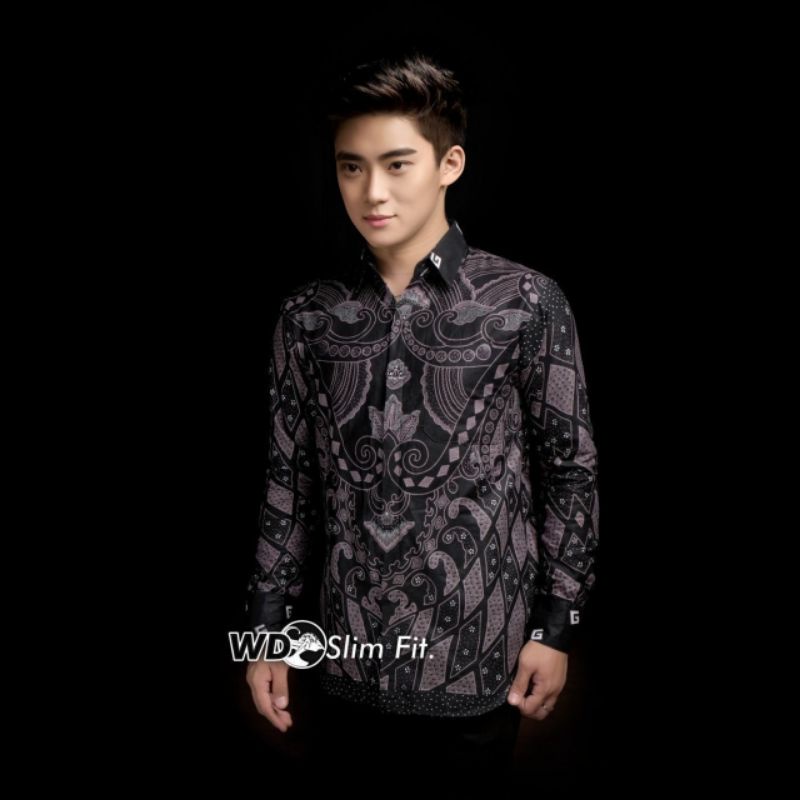 Batik Pria Lengan Panjang HRB026 motif KERATONAN  Reguler M L XL XXL