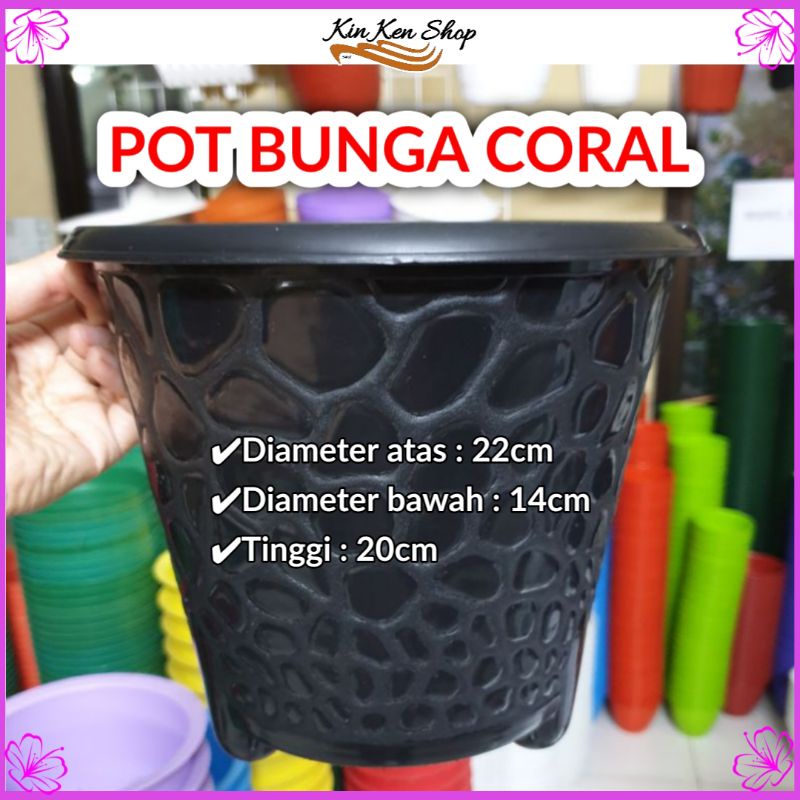 Pot Bunga Murah / Pot Bunga CORAL / pot bunga plastik