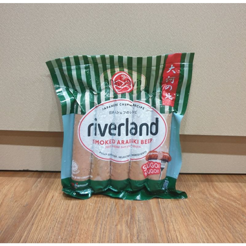 

Riverland Smoked Arabiki Beef Sausage Sosis Daging Sapi Arabiki 360 Gr