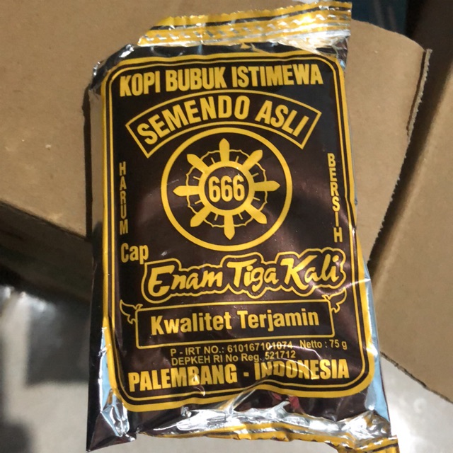 

KOPI BUBUK 666 SEMENDO PALEMBANG 65gr