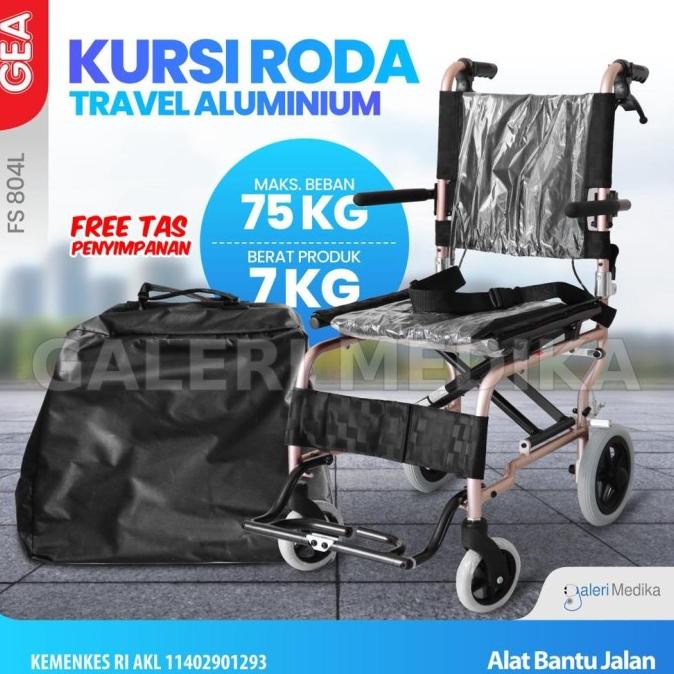 KURSI RODA TRAVEL GEA FS804L / FS 804 L / FS804L FREE TAS JINJING - FER564646SA